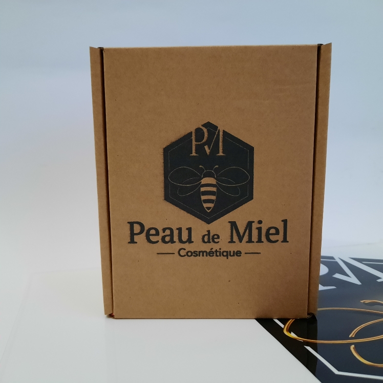 Boîte à Pots Havane Pour 2 Pots De 250g - Carton Ondulé Pour Miel, Confiture, Cadeaux Alimentaires