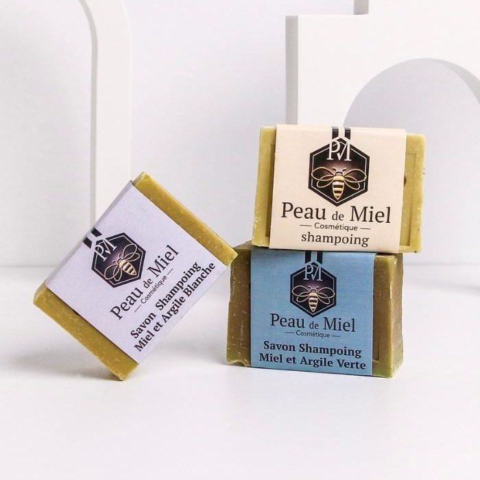comparatif shampoings solides miel argile blanche et argile verte