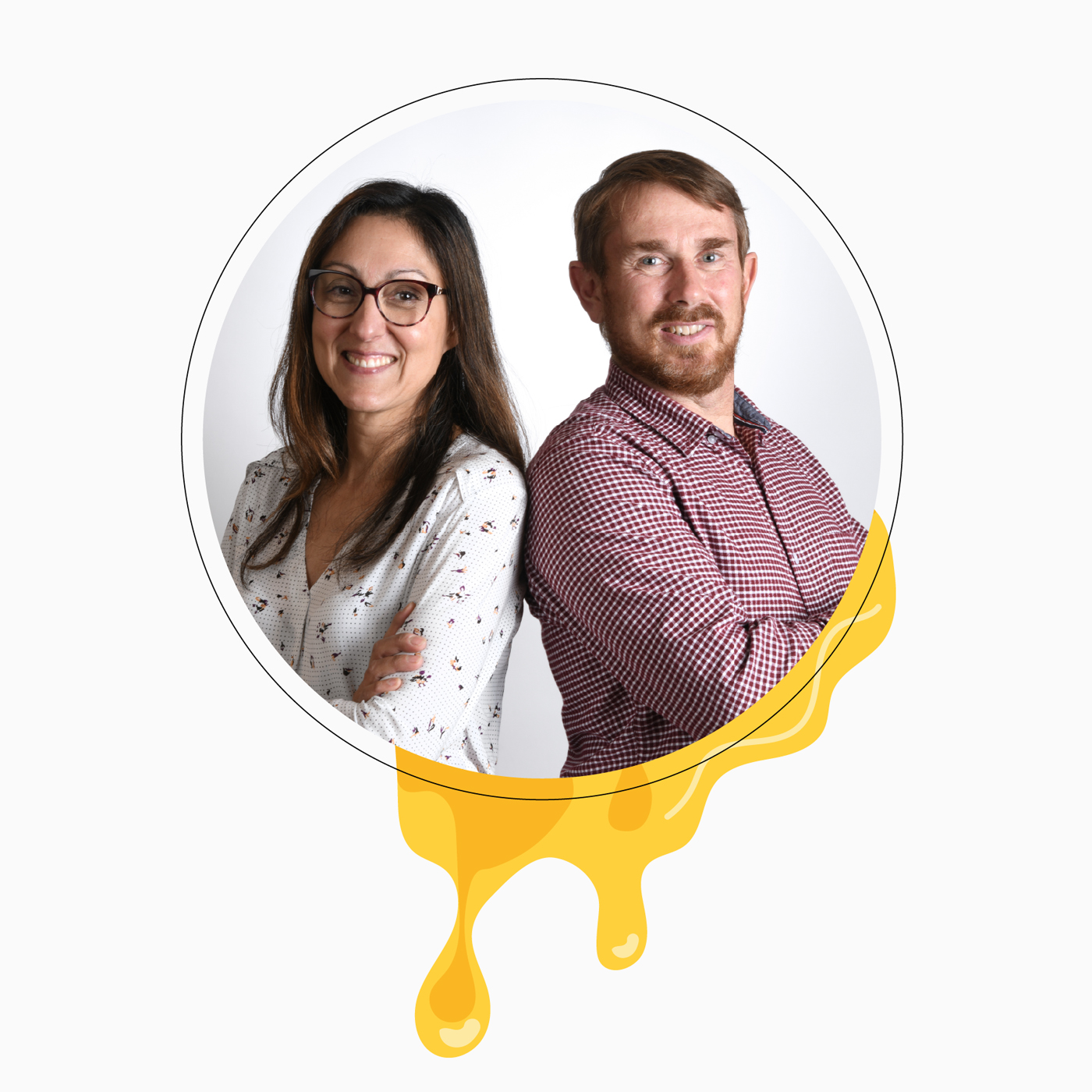 Elisabeth et Sébastien fondateurs de Peau de Miel apiculteurs et créateurs de savon à froid