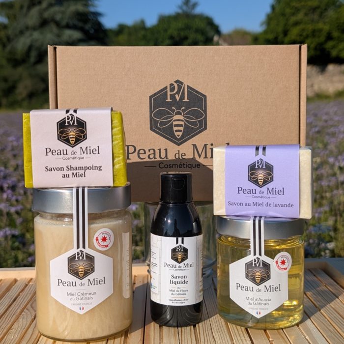 Coffret savon liquide miel crémeux shampoing miel
