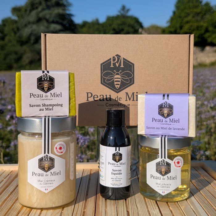 Coffret savon liquide miel crémeux  shampoing miel