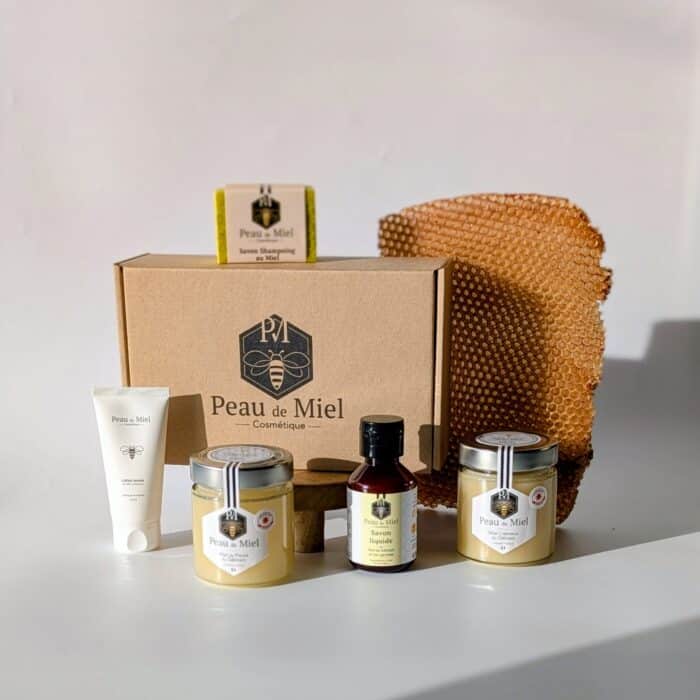 Coffret savon liquide miel de fleurs shampoing miel