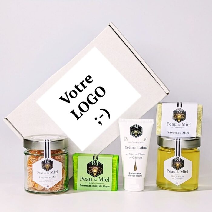 Coffret cadeau entreprise : miel local et cosmétiques artisanaux en circuit court